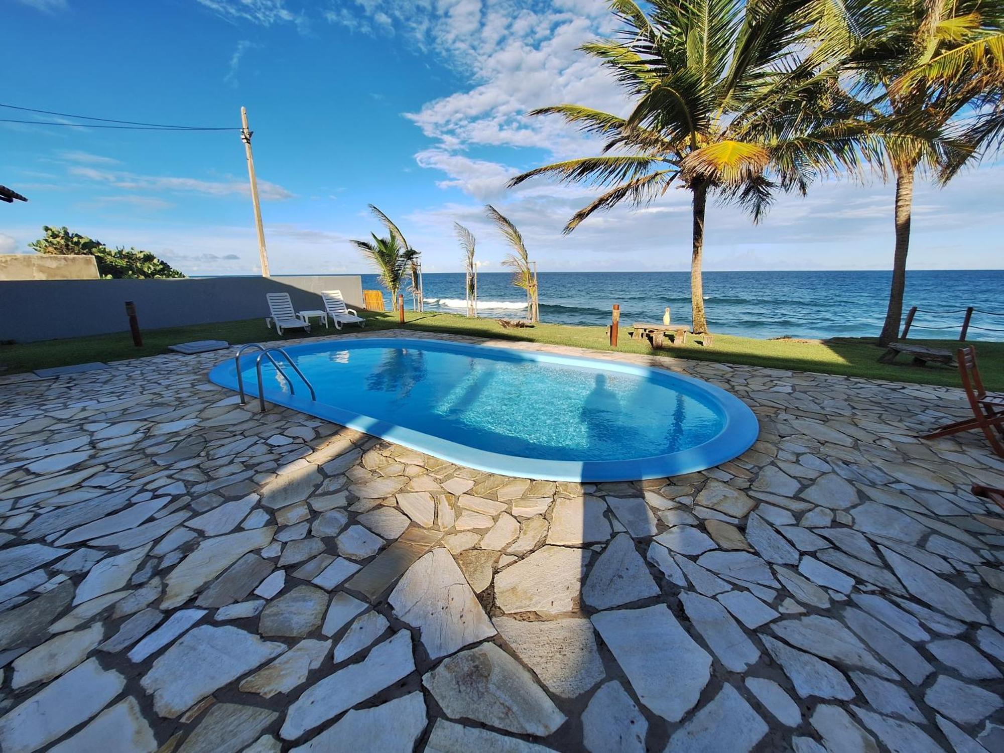 Condominio Exclusivo A Beira Mar - Casa De 04 Quartos Com Piscina E Churrasqueira Barra de São Miguel Exterior foto